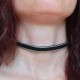 КОЛИЕ "ЧОКЪР" С МЕТАЛНИ СРЕБРИСТИ ЕЛЕМЕНТИ