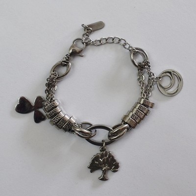 ДАМСКА ГРИВНА ОТ МЕДИЦИНСКА СТОМАНА С ВИСУЛКИ GR11