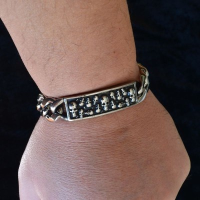 МАСИВНА ГРИВНА ОТ СТОМАНА С ПЛОЧКА GR15