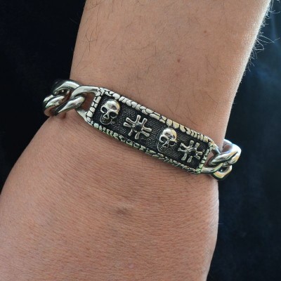 МАСИВНА ГРИВНА ОТ СТОМАНА С ПЛОЧКА GR16