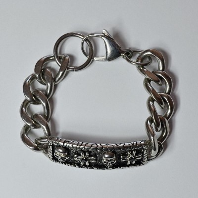 МАСИВНА ГРИВНА ОТ СТОМАНА С ПЛОЧКА GR16