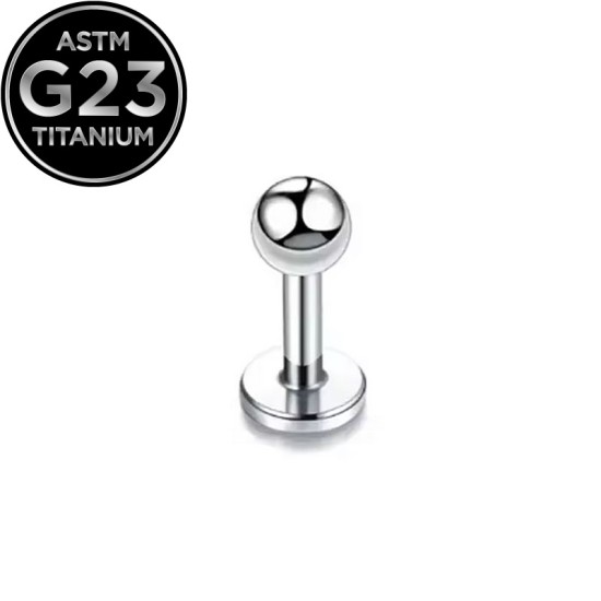 ОБЕЦА ЗА УСТНА ИЛИ УХО 6 ММ. ОТ ТИТАН С ТОПЧЕ