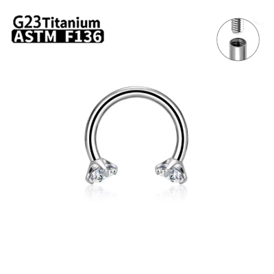 ОБЕЦА ПОЛУХАЛКА ОТ ТИТАН 8 ММ. С ВЪТРЕШНА РЕЗБА