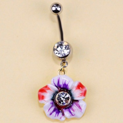 ОБЕЦА ЗА ПЪП С ВИСУЛКА - ЦВЕТЕ С КРИСТАЛ