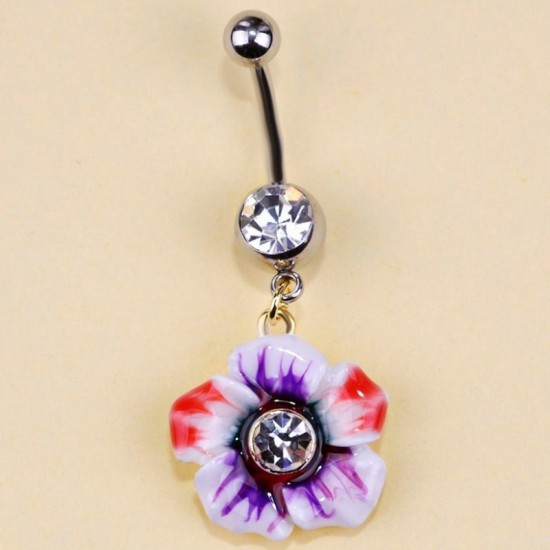 ОБЕЦА ЗА ПЪП С ВИСУЛКА - ЦВЕТЕ С КРИСТАЛ