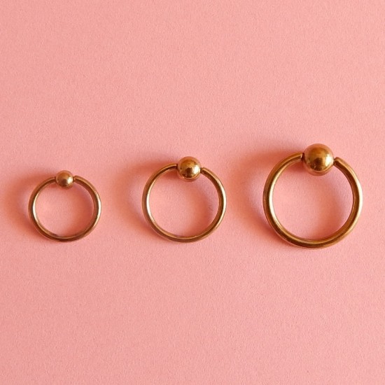 СТОМАНЕНА ХАЛКА С ТОПЧЕ (BCR) В ЦВЯТ СТАРО ЗЛАТО