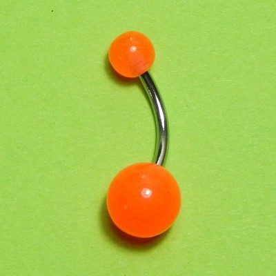 ОБЕЦА ЗА ПЪП СЪС СТОМАНЕНО КОЛЧЕ - ОРАНЖЕВА, СВЕТЕЩА НА ТЪМНО 