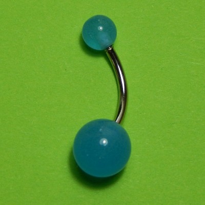 ОБЕЦА ЗА ПЪП СЪС СТОМАНЕНО КОЛЧЕ - СИНЯ, СВЕТЕЩА НА ТЪМНО