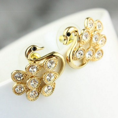 ОБЕЦИ ЗА УШИ ЗЛАТНИ ЛЕБЕДИ