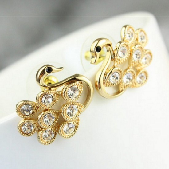 ОБЕЦИ ЗА УШИ ЗЛАТНИ ЛЕБЕДИ