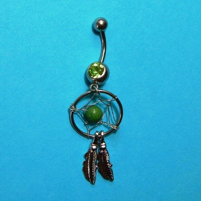 ОБЕЦА ЗА ПЪП - КАПАН ЗА СЪНИЩА СЪС ЗЕЛЕН КРИСТАЛ