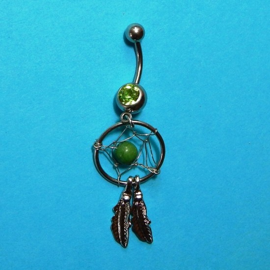 ОБЕЦА ЗА ПЪП - КАПАН ЗА СЪНИЩА СЪС ЗЕЛЕН КРИСТАЛ
