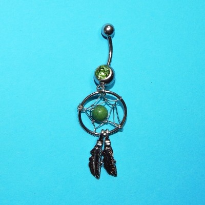 ОБЕЦА ЗА ПЪП - КАПАН ЗА СЪНИЩА СЪС ЗЕЛЕН КРИСТАЛ