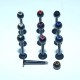 ОБЕЦА ЗА УСТНА В ЧЕРЕН ЦВЯТ С КАМЪЧЕ В ТОПЧЕТО
