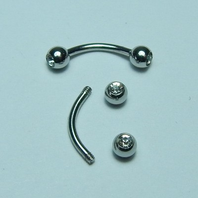 ОБЕЦА ЗА ВЕЖДА С БЕЗЦВЕТНИ КРИСТАЛИ