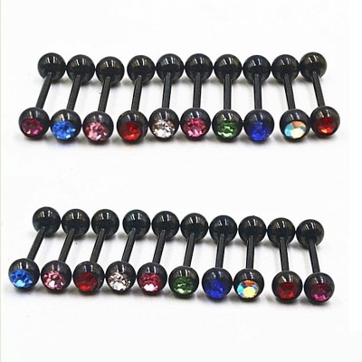 ОБЕЦА ЗА ЕЗИК ОТ СТОМАНА - ЧЕРНА С КРИСТАЛ