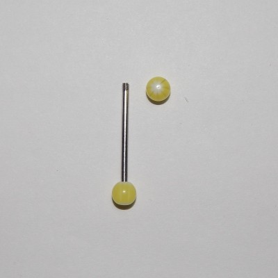 ОБЕЦА ЗА ЕЗИК С ЖЪЛТО БЕЛИ ТОПЧЕТА